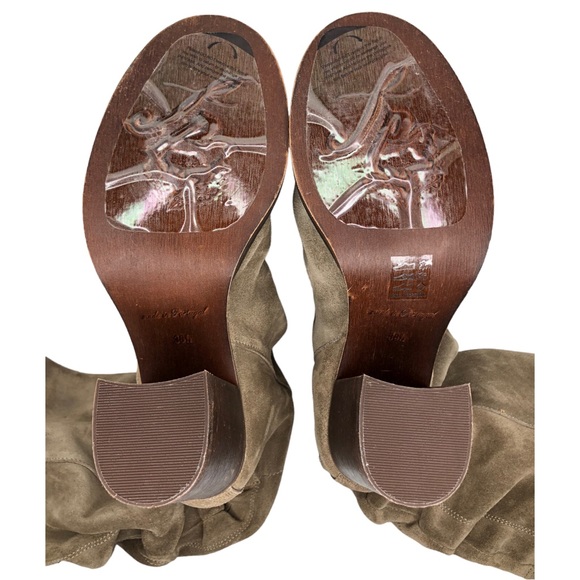 🆕 Free People Elle Mushroom Suede Knee High Tall Slouch Boot - Picture 10 of 14